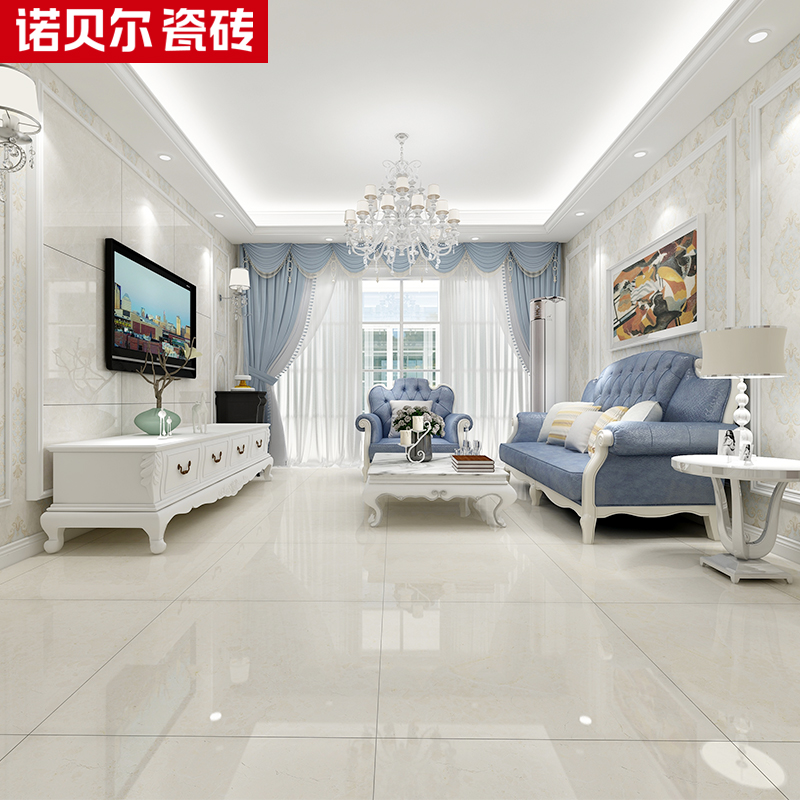 (25㎡ living room package) Nobel tile living room floor tile modern simple anti-slip wear-resistant marble floor tiles