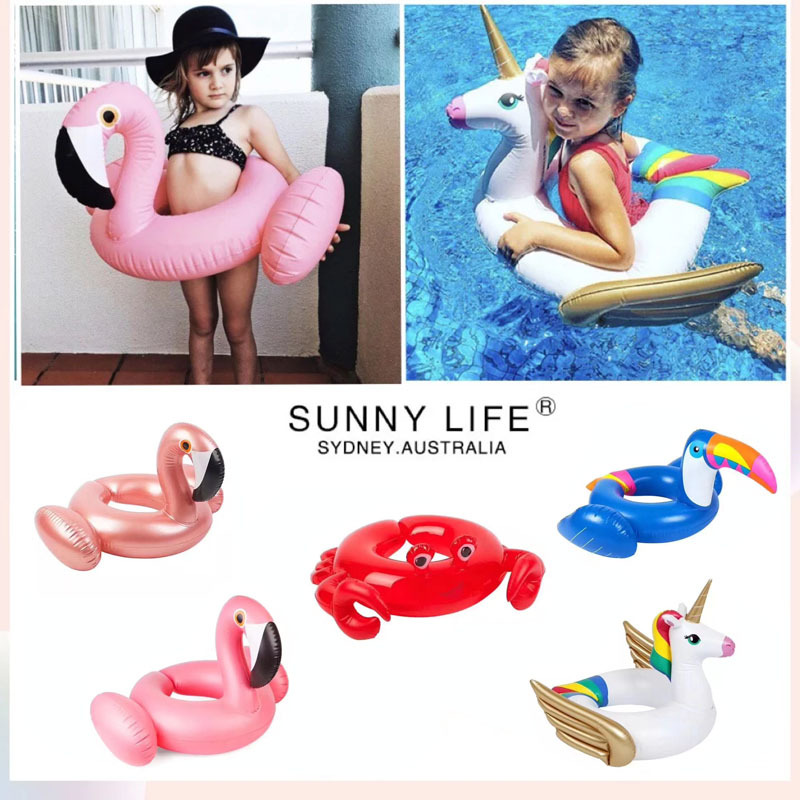 Children's cartoon CUHK Child Armpits Swim Circle Kid Water Inflatable Open Fork Fire Birds Lifebuoy Floating Circle