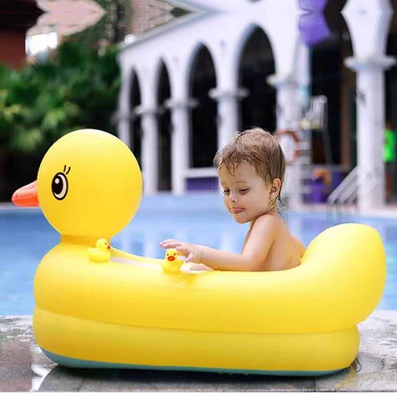 Baby Tub Toddler Tub Thickened inflatable folding and convenient child bath Ducks