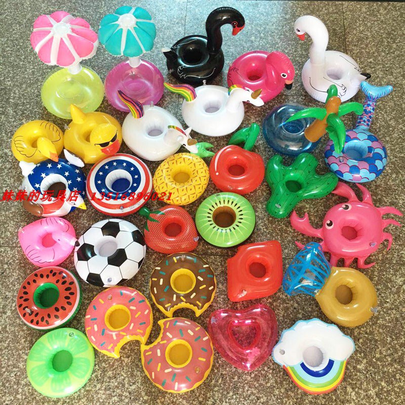Inflatable Small Umbrella, Floating Drink Cup Holder, Cup Holder, Mobile Phone Holder, Coaster, Swimming Pool Photo Props, Inflatable Toys
