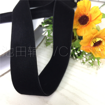 Korean version 2.5cm wide double sided velvet velvet belt silk satin ribbon velvet fabric belt soft hoodie belt