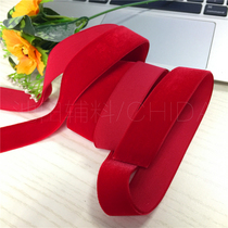 Flocking with Doubting love beans with velvet belt velvet ribbon star wide hat belt