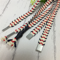 Moe trend color red milan cotton rope flower rope waist rope hat rope sweater sweatshirt cotton jacket pull rope a variety of rope buckle flat rope