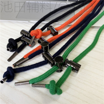 5mm thick cotton round metal ancient black anti-skid spring fastener adjusting rope fixing device cap belt mens and womens clothing waist draw rope