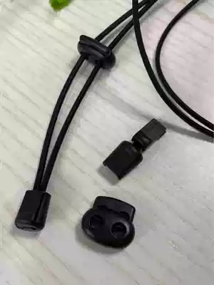 High-quality spring buckle imported latex rubber band elastic elastic bag hems drawstring lazy automatic shoelace