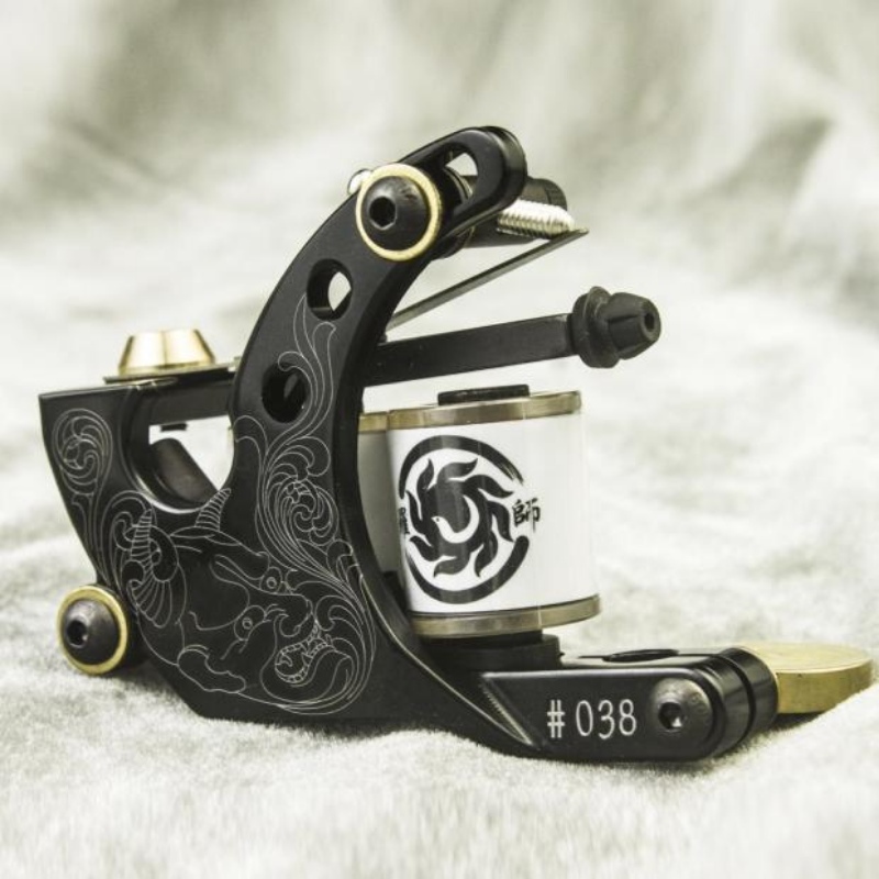 Tattoo Machine Luo Shi Fifth Generation X7 Aluminum Alloy Coil Coil Machine Traditional Line Cutting and Shading Ultra-Light with Handle 