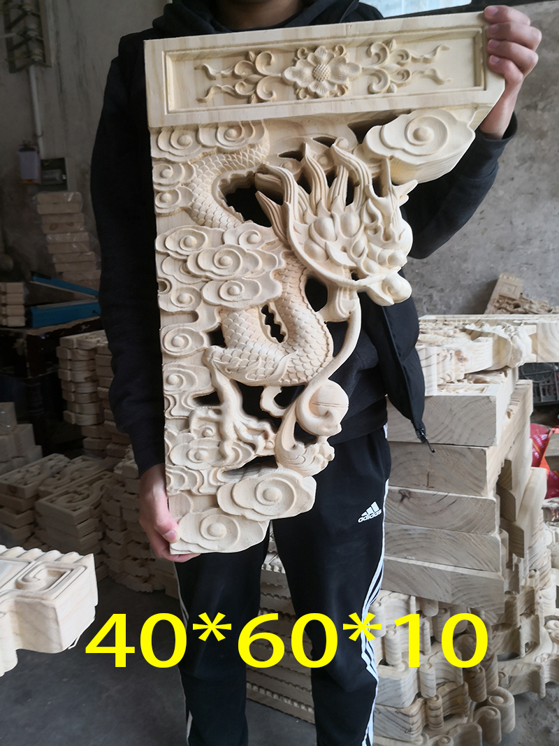 Dongyang wooden carved wooden beam to piano finch for ancient building temple slant shrine to renovate carving column head arch