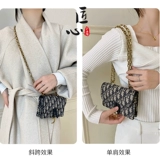 匠心手工坊 Dior, совместимая цепь, поясная сумка, металлическая сумка через плечо, цепочка, аксессуары
