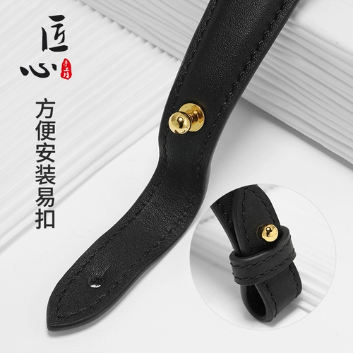 Бретели ручной работы, сумка, барсетка, сменная ручка, черный аксессуар для сумки, ремень, из натуральной кожи