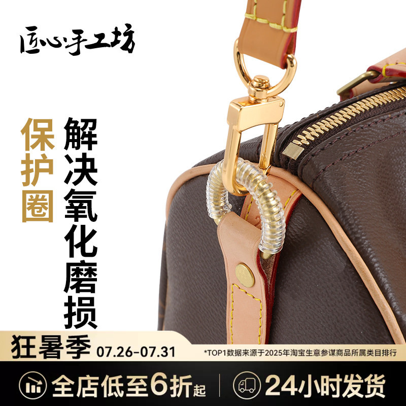 Handcrafted by Craftsmen, Suitable for Lv Speedy 25 Hardware Anti-Wear Protective Ring, Vintage Bag Metal Accessories