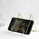 Nordic ins style desktop iron IPAD stand, metal electroplated CD, mask display stand, recipe plate stand