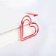 Lingqi new love red paper clip bookmark hand ledger peripheral learning stationery metal gift Taobao hot sale
