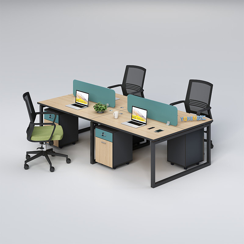 Staff Desk Chair Brief Modern Office 4 6 Double Staff Station Table And Chairs Combined Cassette Desk