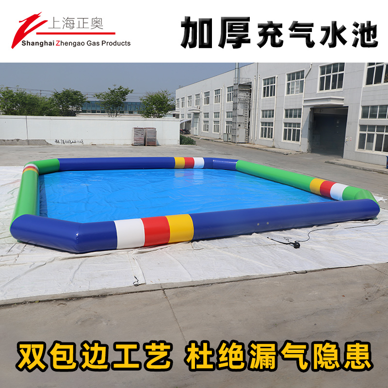 Large inflatable swimming pool swimming pool mobile water park equipment manufacturer water punching and closing slide stilts