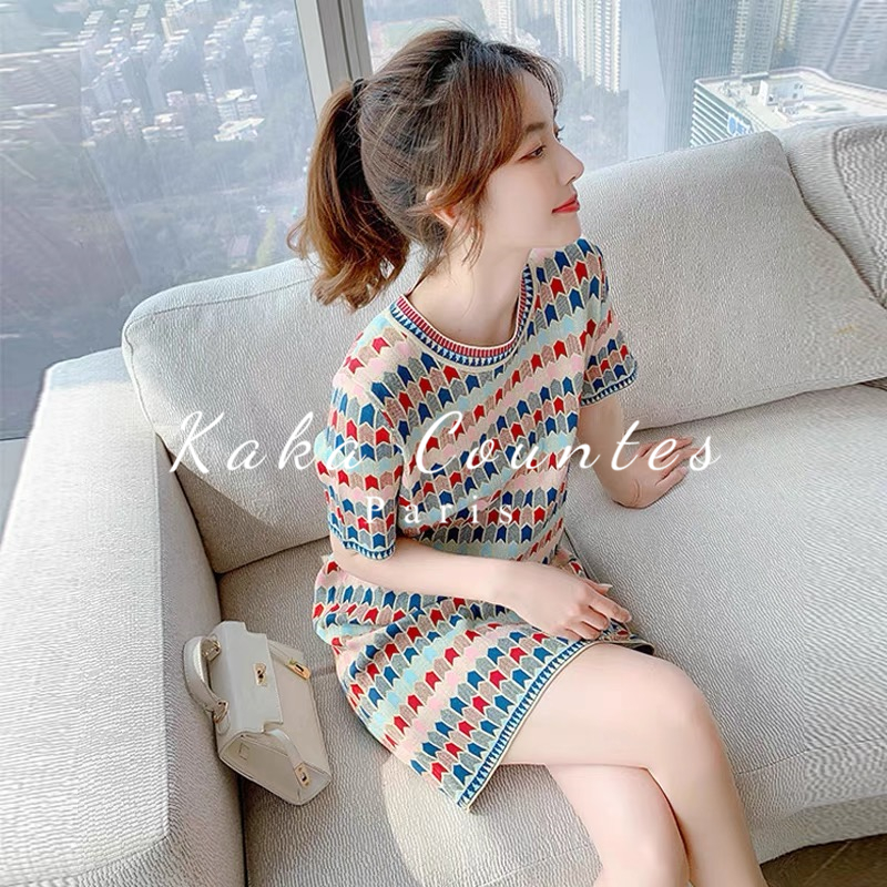 Sandro Moscoloni Ice Wire Knitted Dress Woman 2023 Spring 2023 New Direct Flexibility Dress