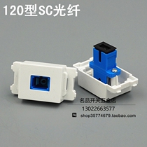 Type 120 SC fiber optic coupler optical fiber coupler fiber optic flange can fit switch panel and ground plug