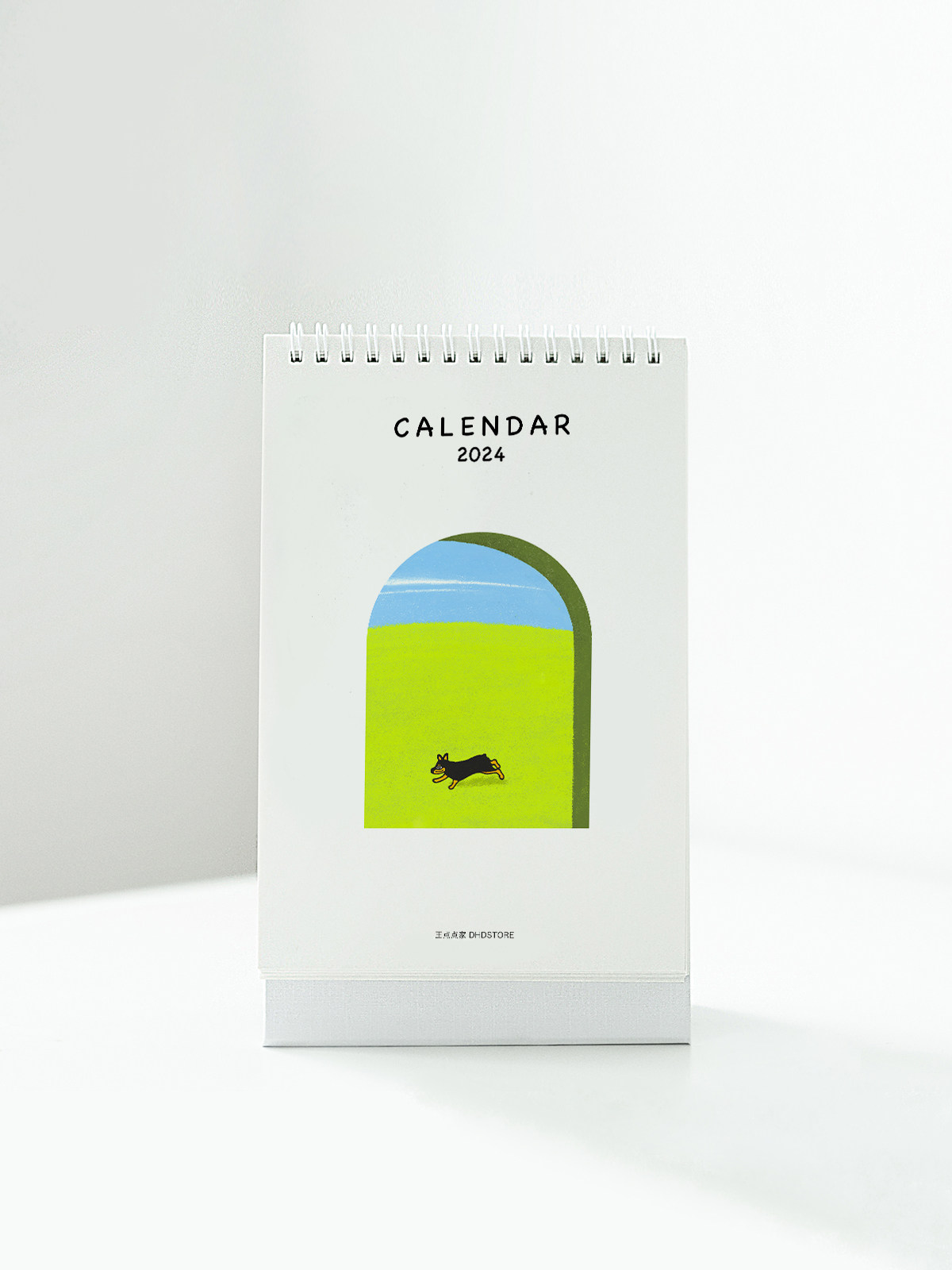 2024 Desktop Desk Calendar A5 Original Illustrations King Point Home DHDSTORE Original Design Out-Taobao
