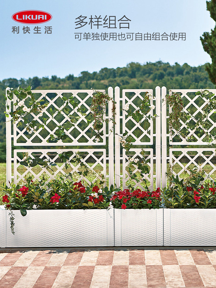 Italy imported climbing pergola Outdoor balcony Garden courtyard decorative flower stand Floor-to-ceiling flower pot stand