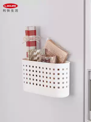 Quick kitchen paper towel can be non-perforated storage shelf Japan imported storage box side hanging refrigerator magnetic suction rack