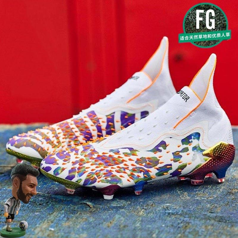 Falcon 21St Generation Freak+Fg High-End Long-Spiked Laceless Soccer Shoes for Male Students Ag Short-Spiked Artificial Turf High and Low Top Falcon 21St Generation Freak+Fg High-End Long-Spiked Laceless Soccer Shoes for Male Students Ag Short-Spiked Artificial Turf High and Low Top