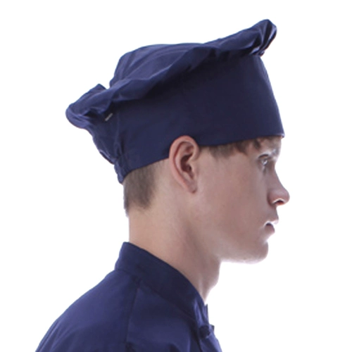 Kaishir Мужчины и женщины -шеф -повар hat high brim mushroom ляпная шляпа сплошная кухонная работа с плиссированной шляпой с высоким краем