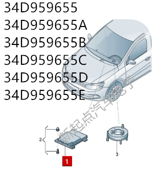 Santana Jetta Sagitar Car Computer Board Control Module 0E Part Number 34D959655 a B C D E