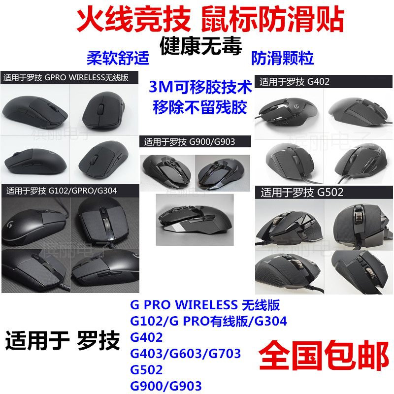 Firing line competitive slip-mouse anti-sweat robatics G102 304402502900903 GPW GPROX
