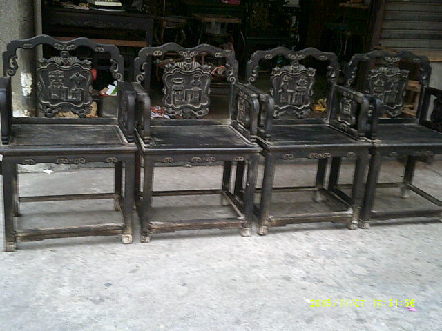 Iron-power wood too division chair Ming and Qing folk furniture-Taobao