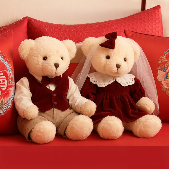 Presspuppe, Ehepaar, hochwertige Hochzeitskissen mit fröhlichen Worten, Hochzeitszubehör, Geschenke für das Brautpaar, Dekoration des Hochzeitszimmers