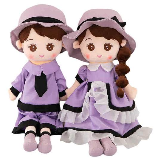 Ein Paar Bettpresspuppen für die Ehe, neue High-End-Hochzeitsplüschtiere, Schlafpuppen, Geschenke für Jungen und Mädchen