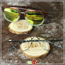 Log sunglasses display props solid wood glasses display rack sunglasses display cabinet decoration retro original ecological mat trend