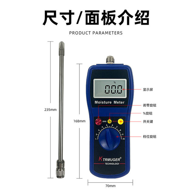 Sand Moisture Meter, River Sand Casting Molding Sand Rapid Moisture Tester, Manufactured Sand Moisture Content Measurement Tester
