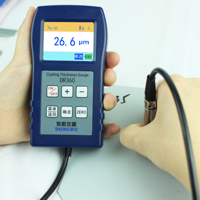 Dongru Dr360/380 High-Precision Digital Display Galvanized Chrome Coating Thickness Gauge Coating Thickness Measurement