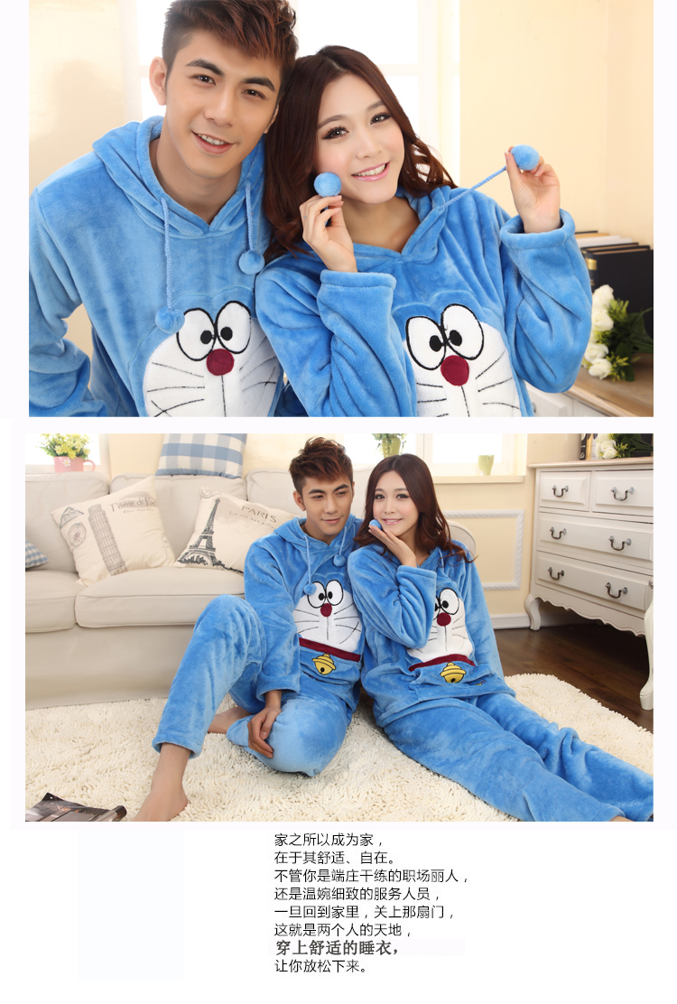 SpongeBob Mùa xuân và mùa thu Lông cừu san hô dày Tăng đàn ông và phụ nữ Flannel Trang chủ Mặc thường mặc đồ đôi bộ đồ khủng long
