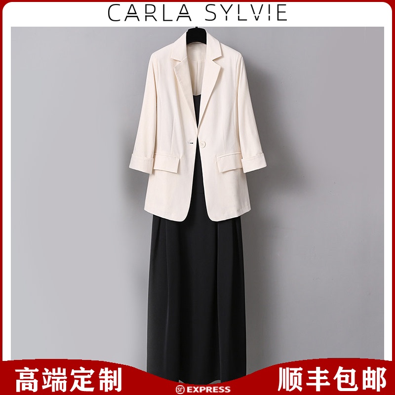 CARLA SYLVIE FRIED STREET BLAZER WOMEN'S LIGHT COOKED WIND AUTUMN NEW FASHION WOMEN'S AGE REDUCTION AND THIN SUIT