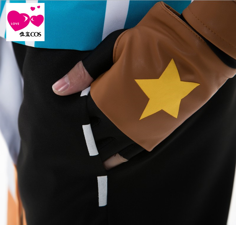Thế giới vết sưng Lei COS quần áo thế giới gập người cosplay nam nữ quần áo hàng ngày Lei tóc giả tóc giả cosplay yasuo