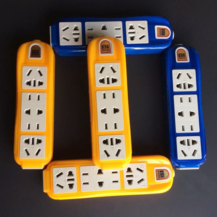 Without wire anti-riot model row plug wireless socket Energy-saving row plug drop not rotten pure copper row plug High-power row plug
