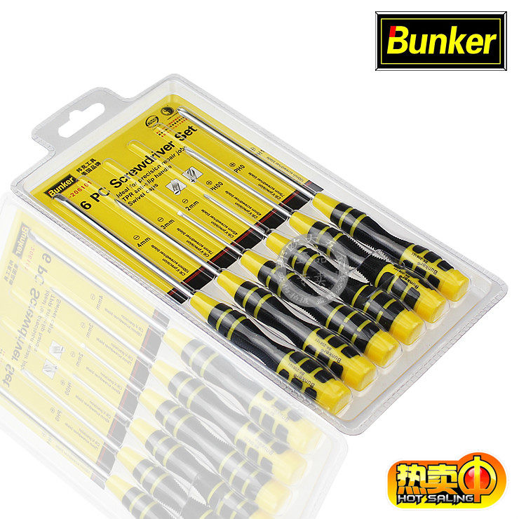 Bunker 6 elongated screwdrivers Precision screwdrivers BK-206101