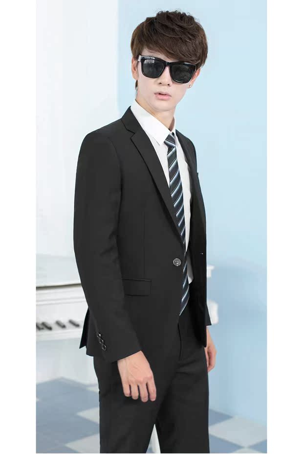 Bộ đồ vest nam phù hợp với bộ đồ hai mảnh Bộ đồ công sở mỏng phù rể shop thời trang nam 