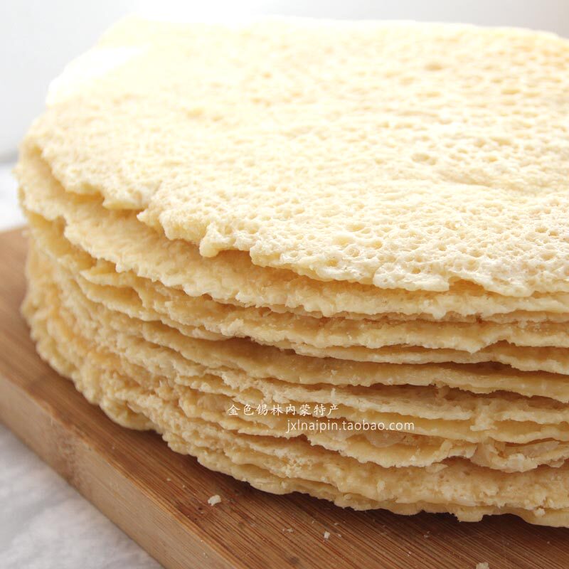 Semi-dry milk skin Inner Mongolia Xilinhot Ximeng snacks dry eating cheese 150g original flavor of dairy products