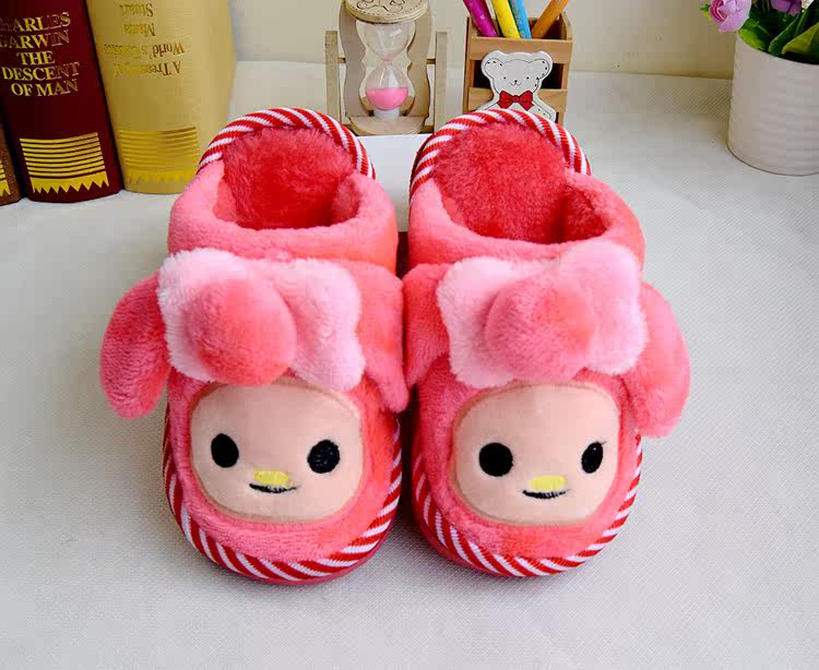 Pantoufles enfants en suède - semelle caoutchouc antidérapant - Ref 1018116 Image 8