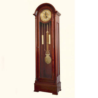 Floor Clock for Living Room, Solid Wood Chinese-Style Vintage Pendulum Clock, Large Standing Clock, Creative Mechanical Copper Nordic-Style Table Clock