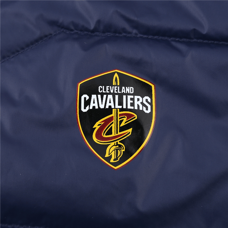 NBA Spurs Knight Clippers Team Áo khoác thể thao Nhẹ xuống áo khoác đen áo phao lining nam