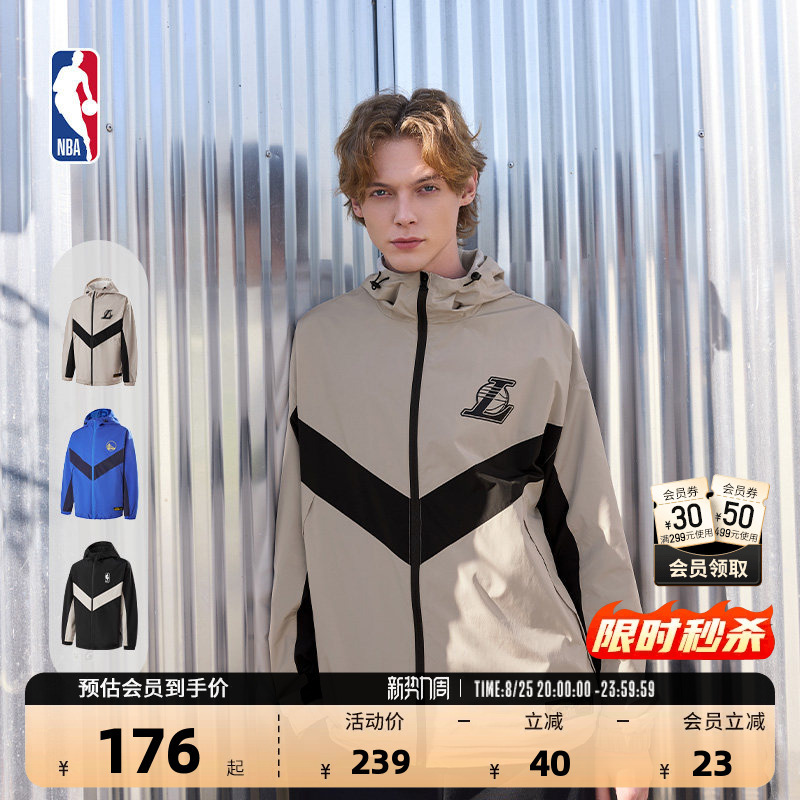 Nba Official Lakers Warriors Autumn Hooded Jacket Loose and Versatile Outdoor Couple Jacket Men's and Women's Long-Sleeved Top