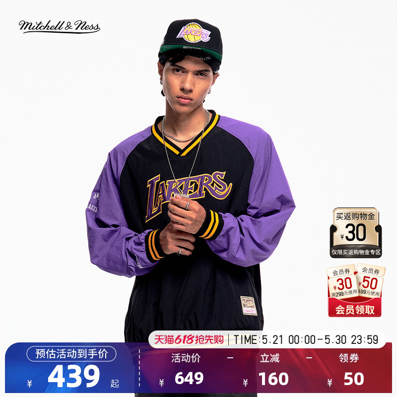 Mitchell&Ness Official Nba Warriors/Lakers 90S Hip-Hop Retro Trendy Sweatshirt Jacket Mitchell&Ness Official Nba Warriors/Lakers 90S Hip-Hop Retro Trendy Sweatshirt Jacket