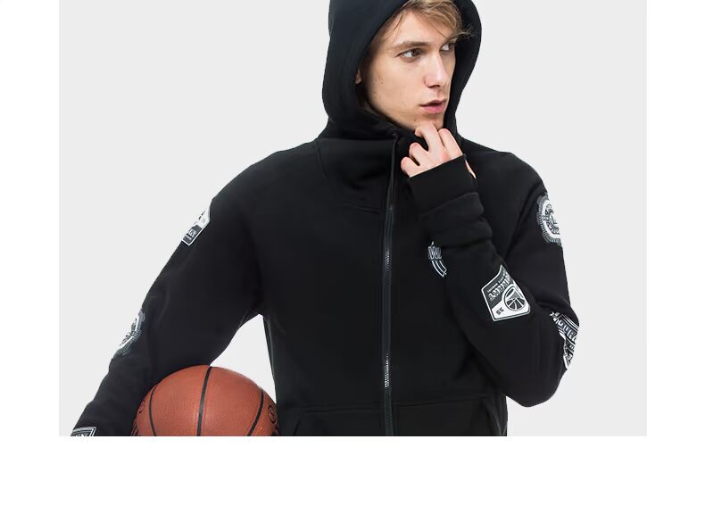 Áo khoác thể thao trùm đầu ấm áp của NBA Warriors Durant - Áo khoác thể thao / áo khoác áo gió chạy bộ