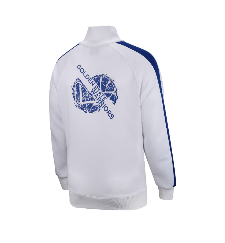 NBA Warriors xu hướng thời trang cổ áo cổ áo cardigan áo khoác thể thao áo khoác nam áo khoác the thao nam cao cấp