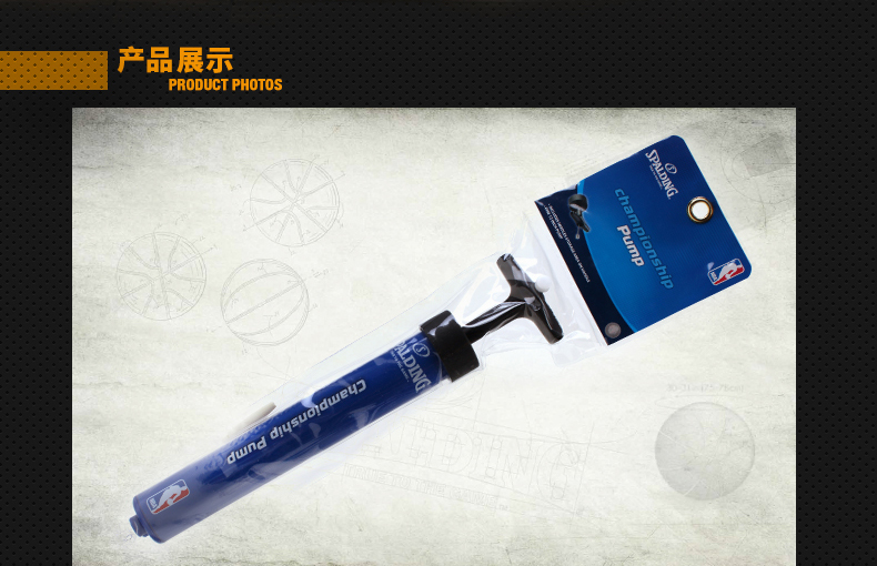 NBA Spalding / Spalding bơm đặc biệt với kim bóng rổ bóng kim SBD0042A 	lưới bóng rổ sodex
