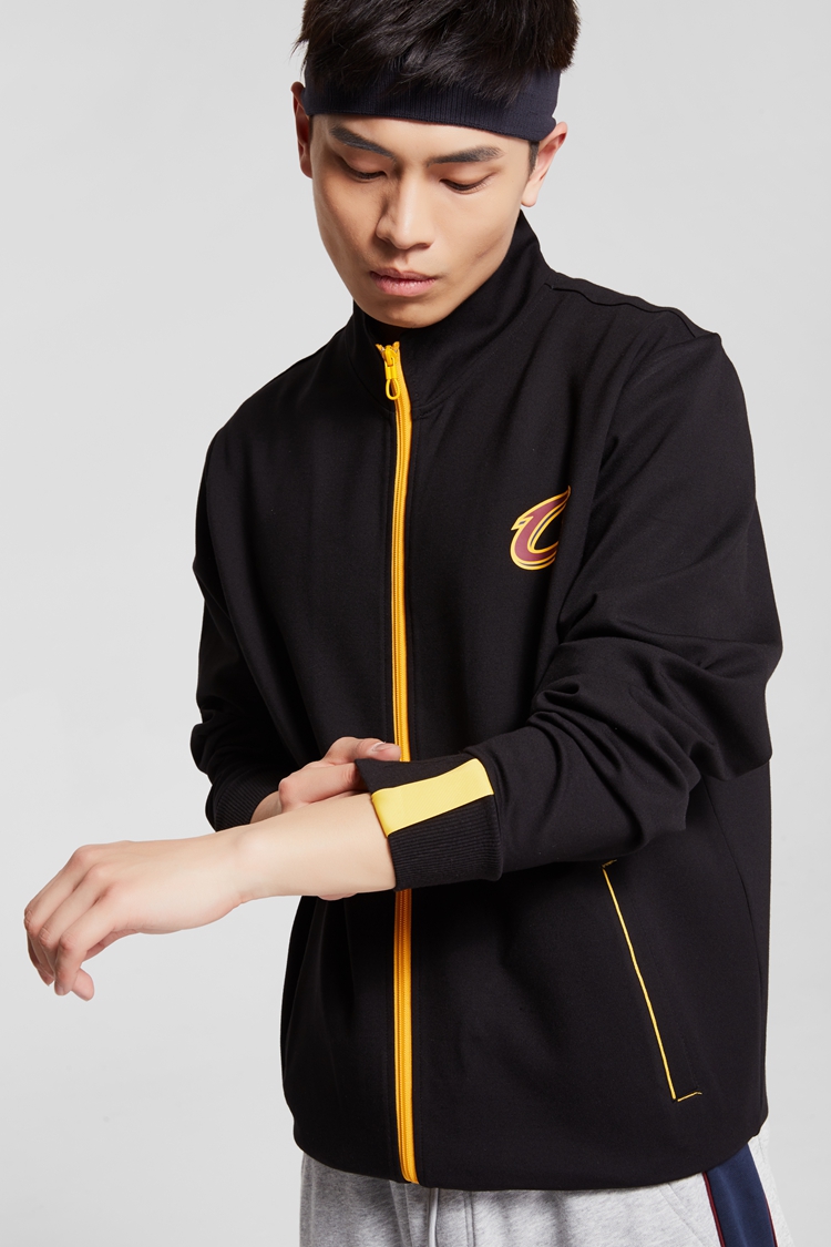 NBA Cavaliers thời trang đứng cổ áo xu hướng cardigan áo khoác thể thao áo khoác nam áo khoác lining nữ