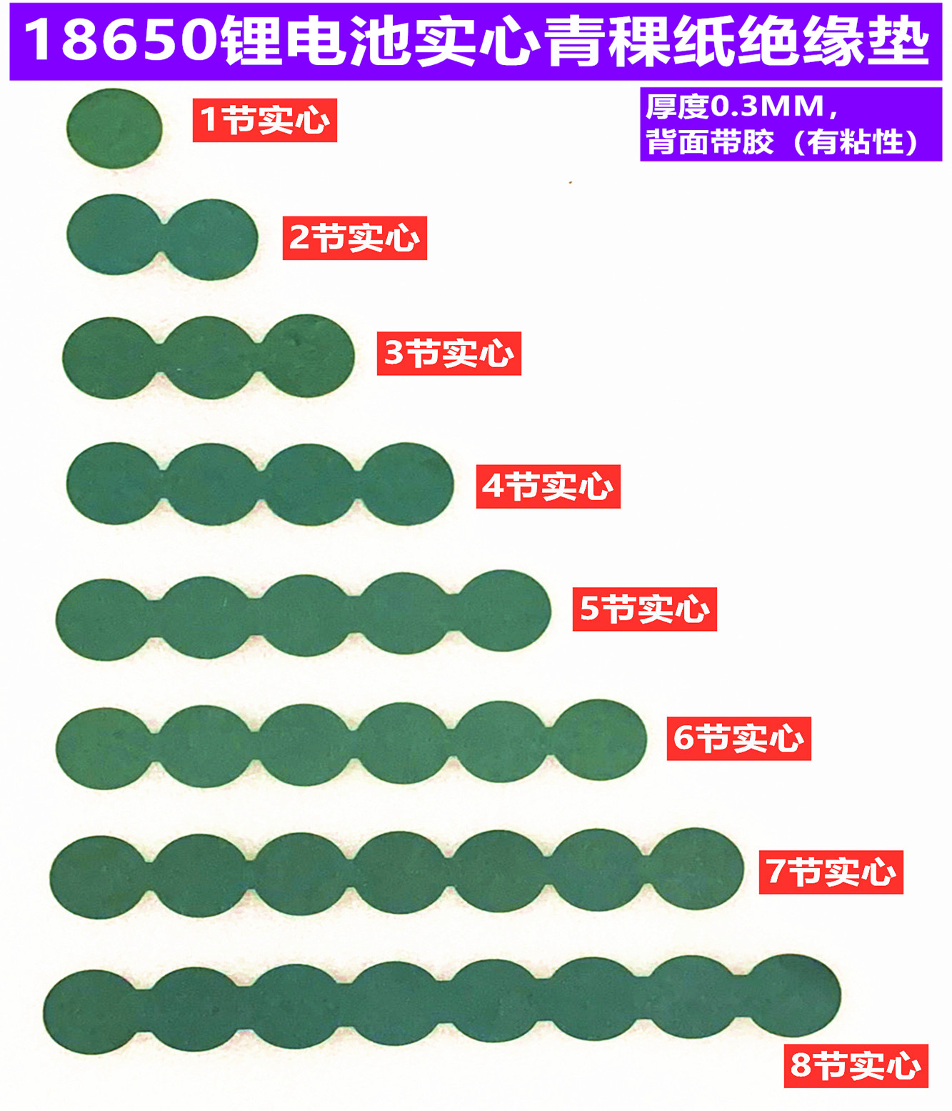 18650 Lithium battery cathode solid insulation cushion 1 2 3 4 5 6 knots in series insulation mat highland barley face cushion meso